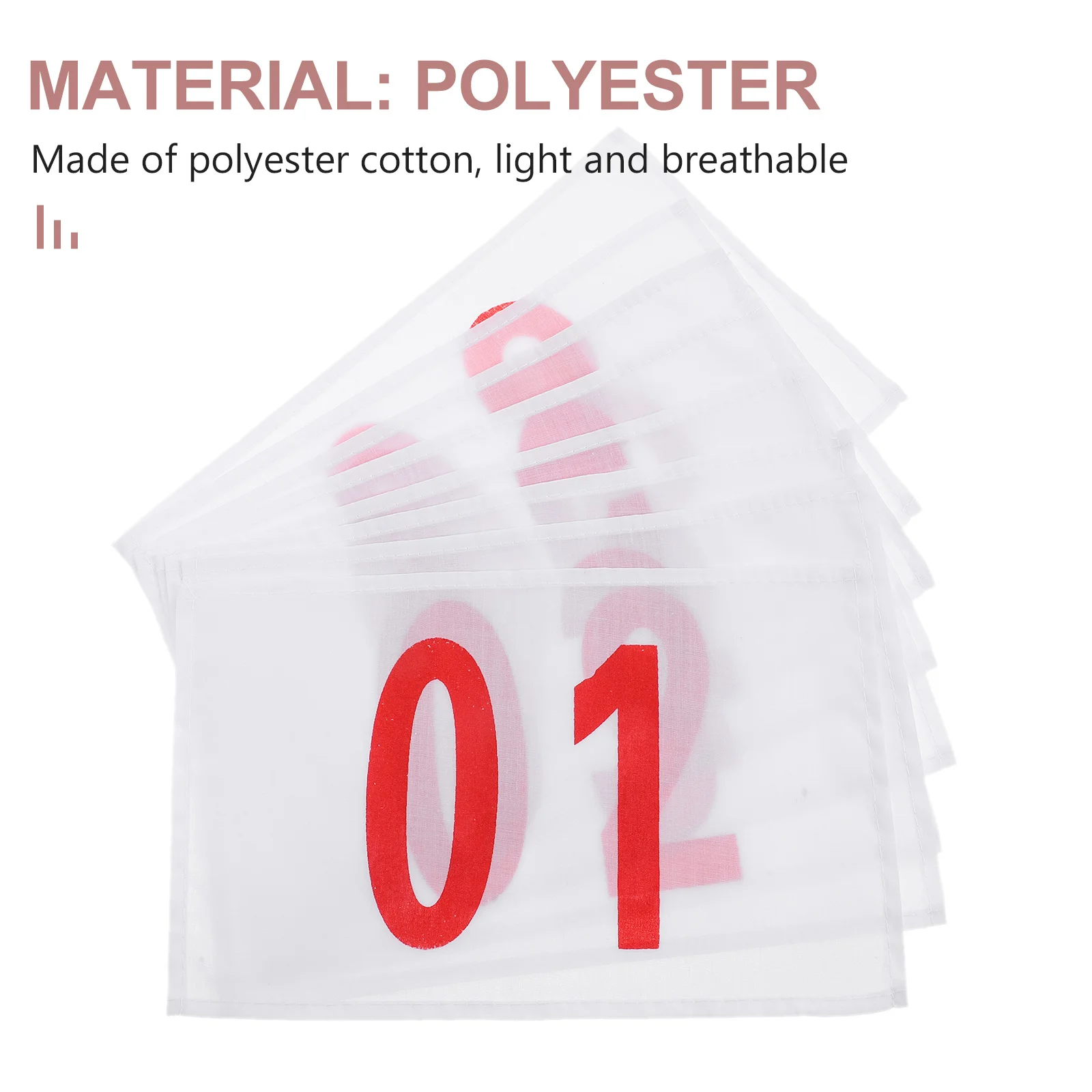 

1Set Running Bibs Number Display Pins Durable Competition Race Bibs for Sports Game Supplies Race Numbers with Clips