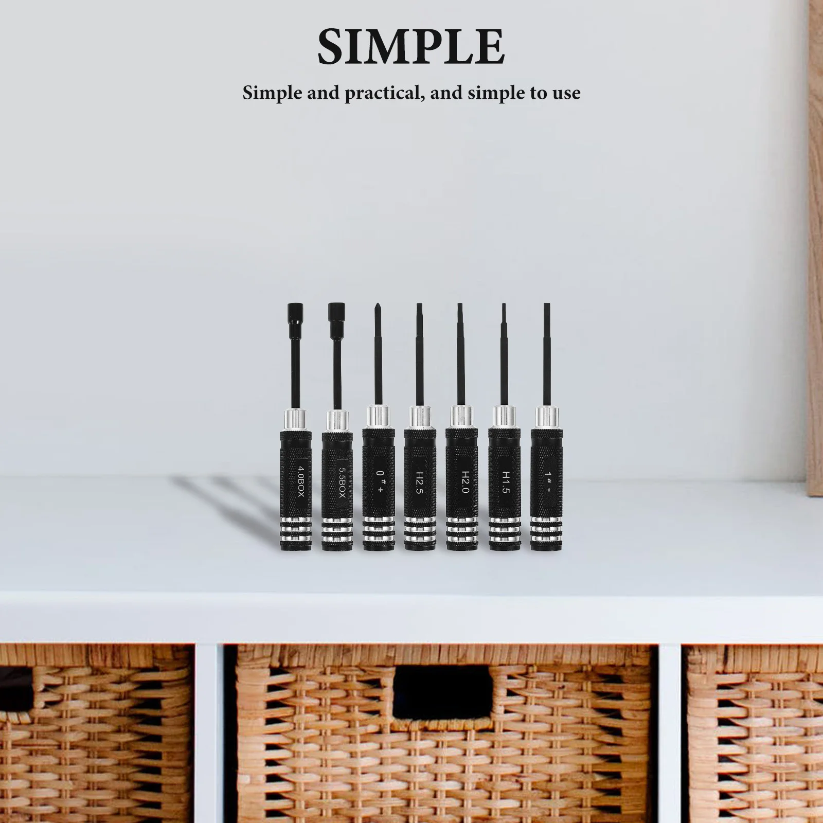 

Rc Helicopter Plane Car Screw Driver Tools Kit 15 20 25Mm Key 40 55Mm Spanners 28Mm Screwdriver Adjustment Black Aluminum