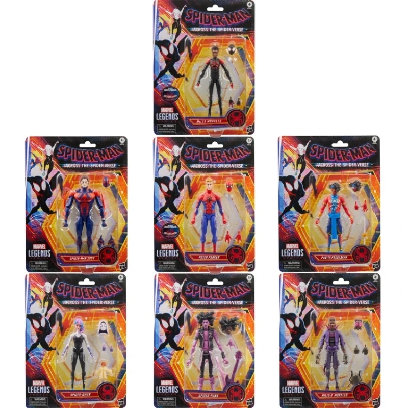 Marvel Legends Spiderman Series Action Figure Miles Gewen 2099 Peter Parker Punk Spiderman Original Ml Collectible Mode Toy Gift