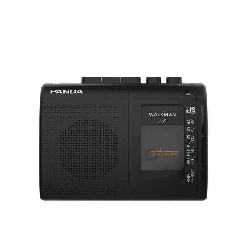 PANDA 6501 Walkman Tape Recorder Battery Plug-in Portable Nostalgic Retro Small FM / AM Radio