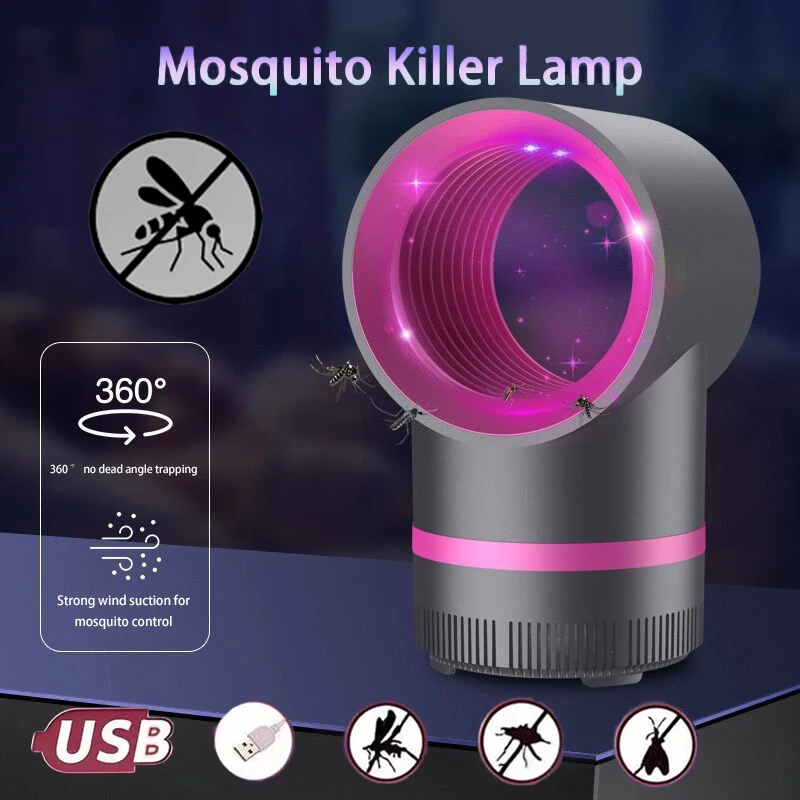 

2026 New Household Mosquito Killer Lamp Bedroom Mosquito Killer USB Plug-in Outdoor Camping Portable Mute Anti Mosquito Lamp