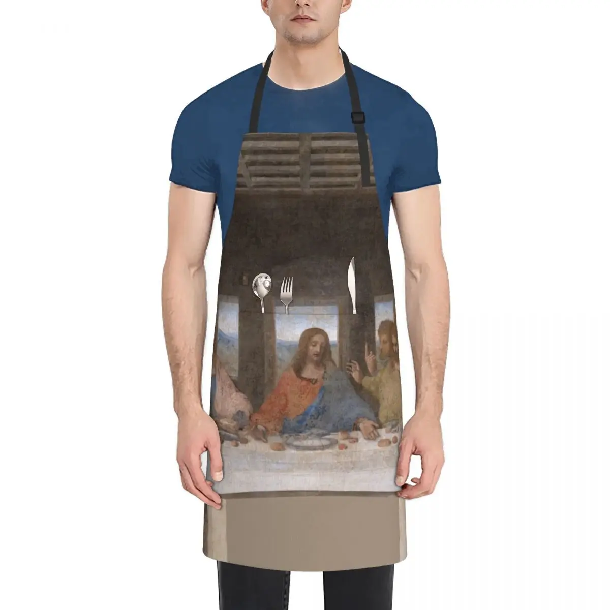 The Last Supper by Leonardo da Vinci Apron christmas decoration New year's for kitchen useful Apron