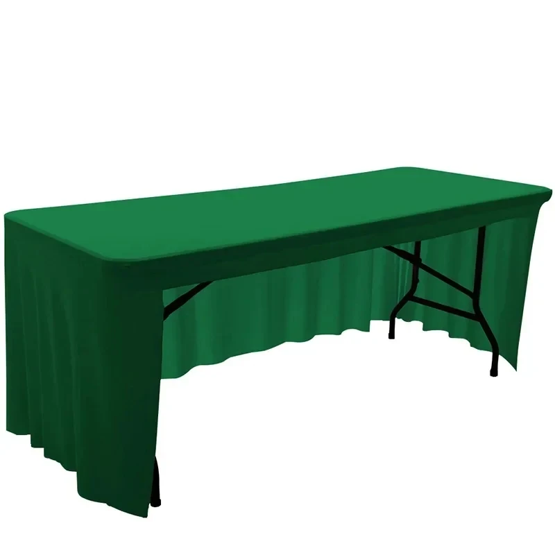 

Solid color tablecloths for holiday celebrations, rectangular elastic tablecloths green