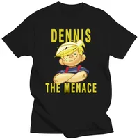 2024 Cartoon Adult T Shirt Dennis The Menace Comic graphic vintage oversized t shirt  Strip harajuku men clothing  streetwear