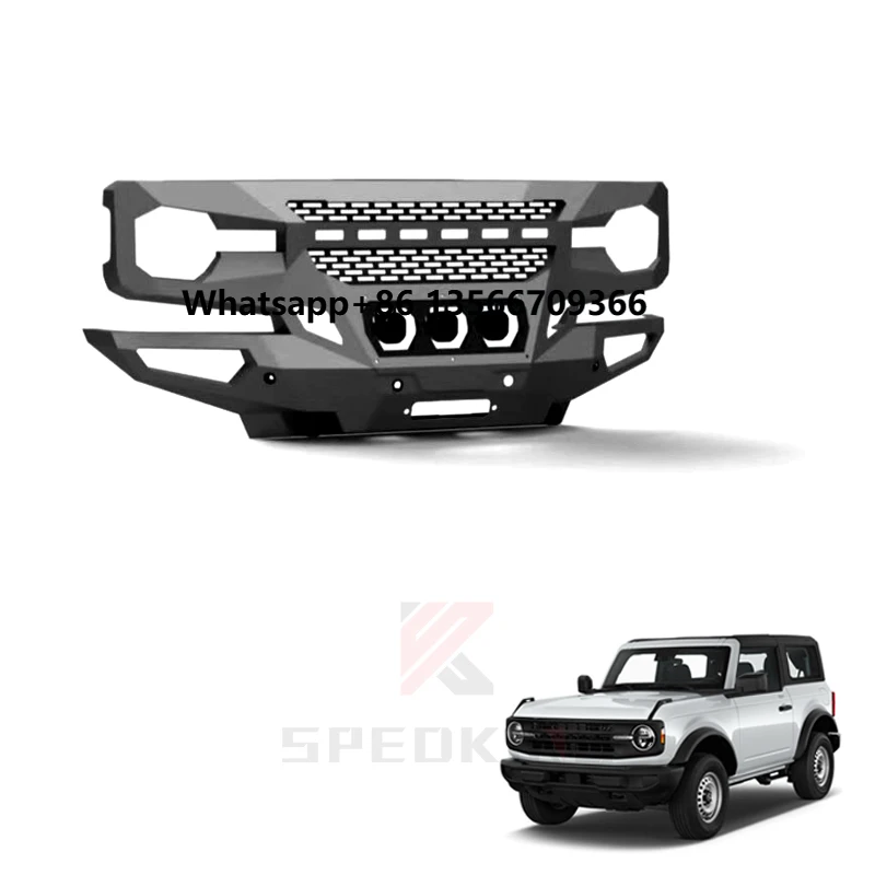 

Spedking 4x4 Auto Accessories Front Bumper Grill Grumper Front & Rear Flares ViCowl for Bronco