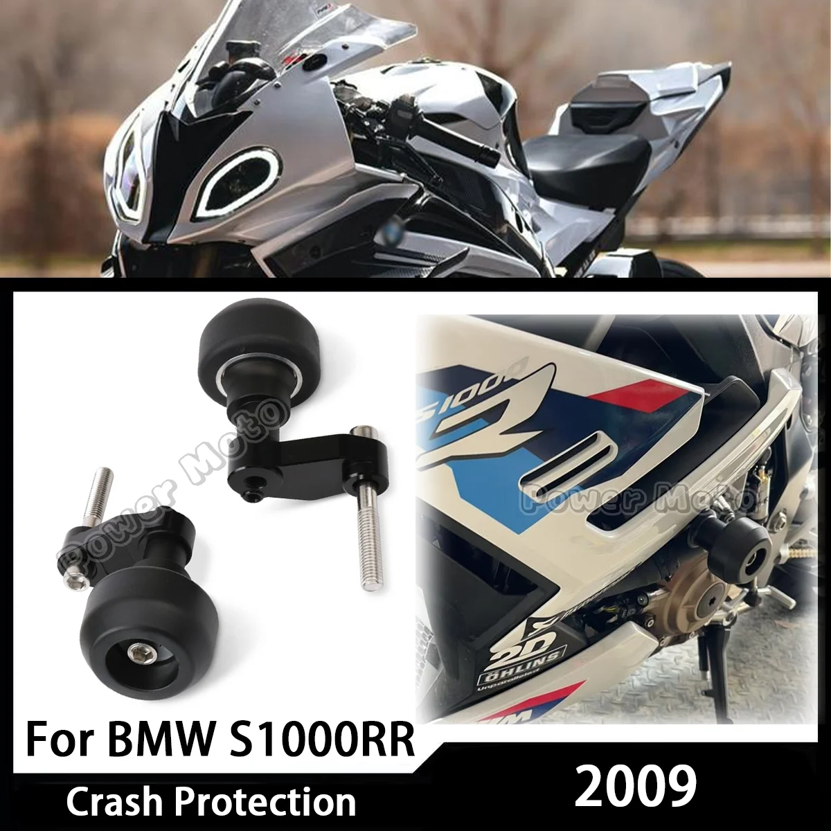 

S1000RR 2009 For BMW S1000RR S1000 RR Motorcycle Falling Protection Frame Slider Fairing Guard Crash Pad Protector