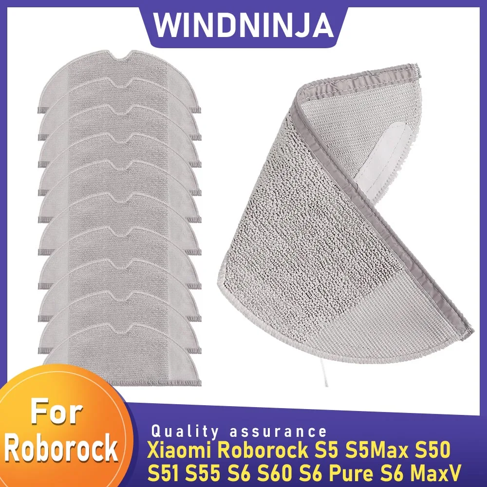 ملحقات منظف القماش الممسحة الرطبة الجافة لشاومي Roborock S5 S5Max S50 S51 S55 S6 S60 S6 Pure S6 MaxV قطع غيار ممسحة مكنسة كهربائية