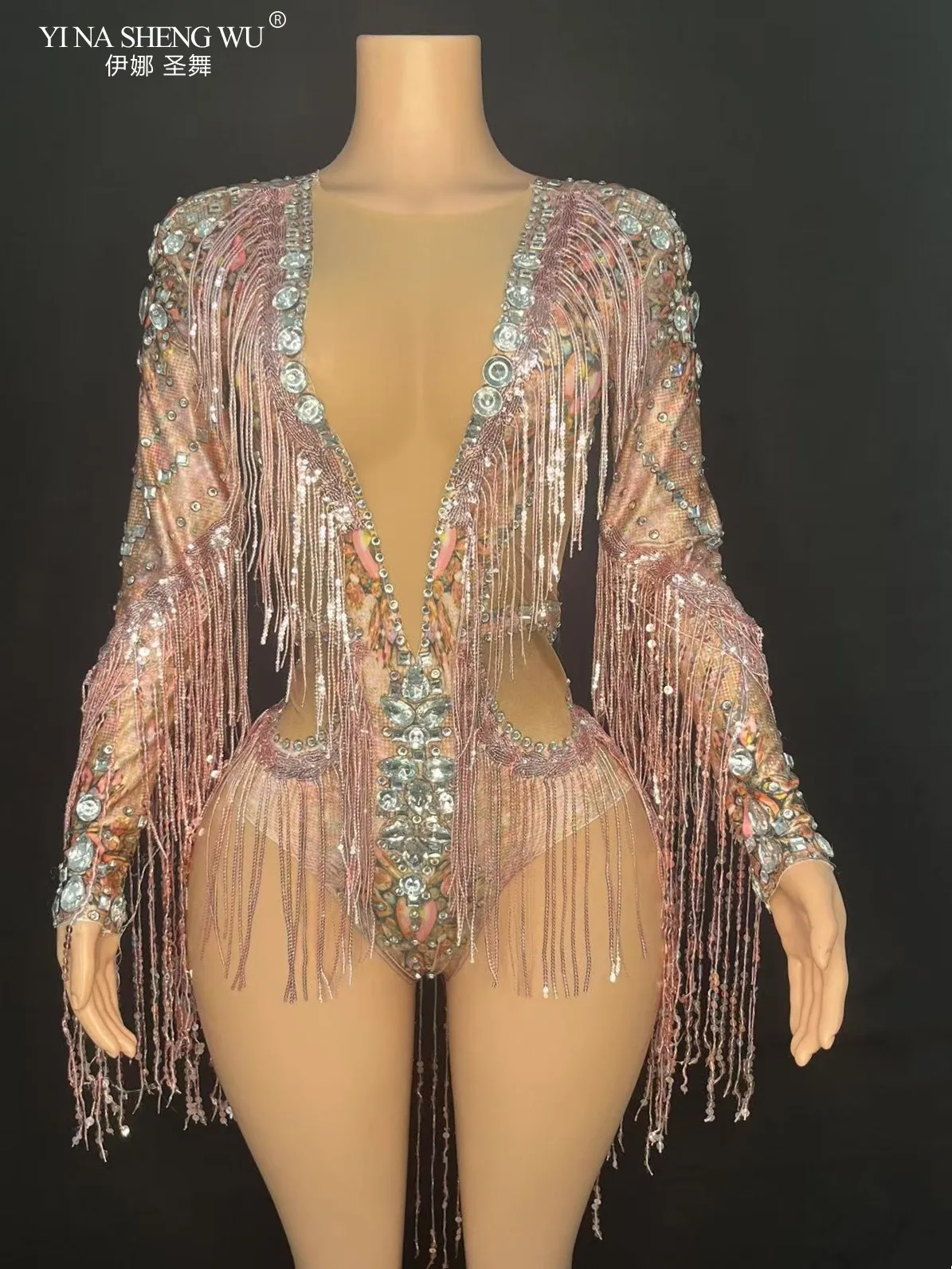 

Сверкающий красный ручей сулидин танцевальный костюм певица коммерческое представление сценический костюм сексуальный бар отказов короткое платье