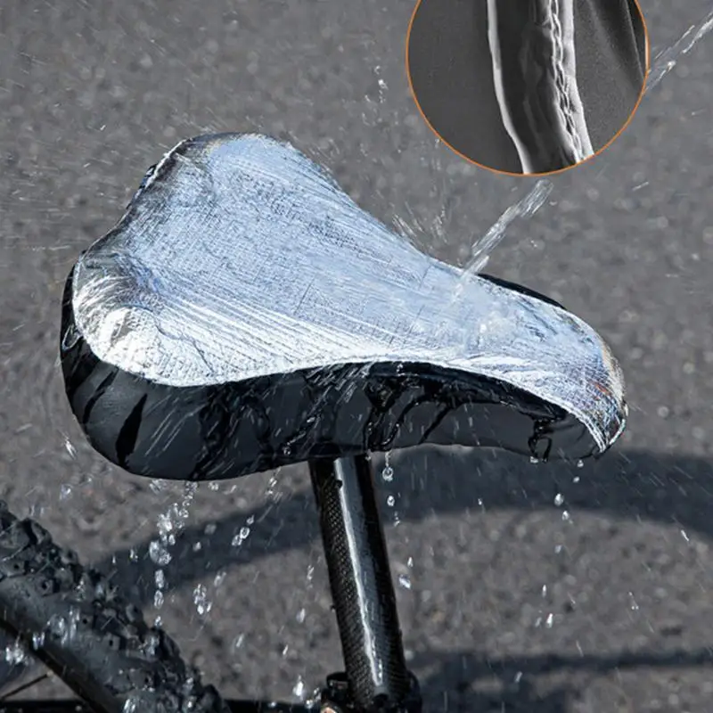 Capa de almofada para assento de ciclismo, capa isolada para chuva, envoltório elástico, acessórios de ciclismo para cidade, rua, montanha