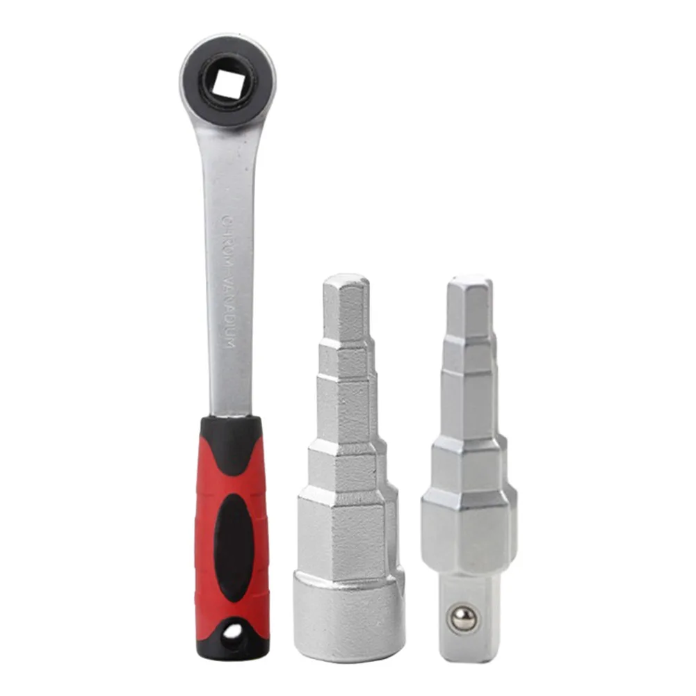 Radiator Ratchet Spanner Nipples Carbon Steel Stepped Wrench 10-21mm Hand Tools Power Tools Accessories