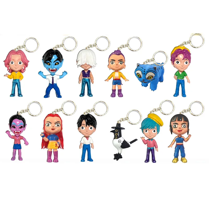 Figurki Kpop Demon Hunters Anime Zabawki Figurki Ruchome Stawy Figurka Model Lalki Dekoracja Urodzinowa dla Dzieci Prezent Zabawka