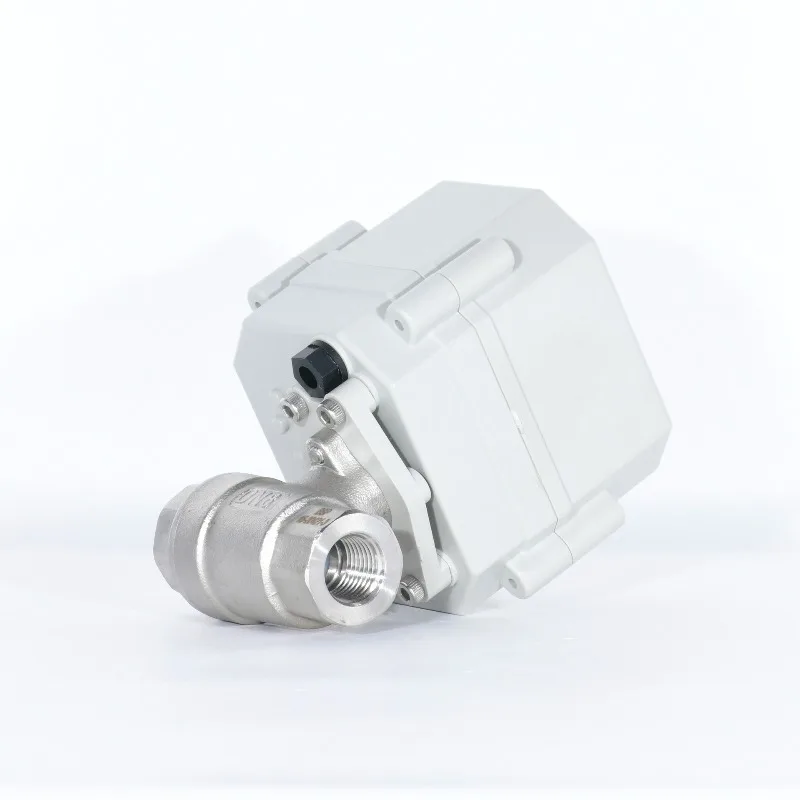 CE certified 1/4 miniature stainless steel proportional control valve, electric flow control valve DN8