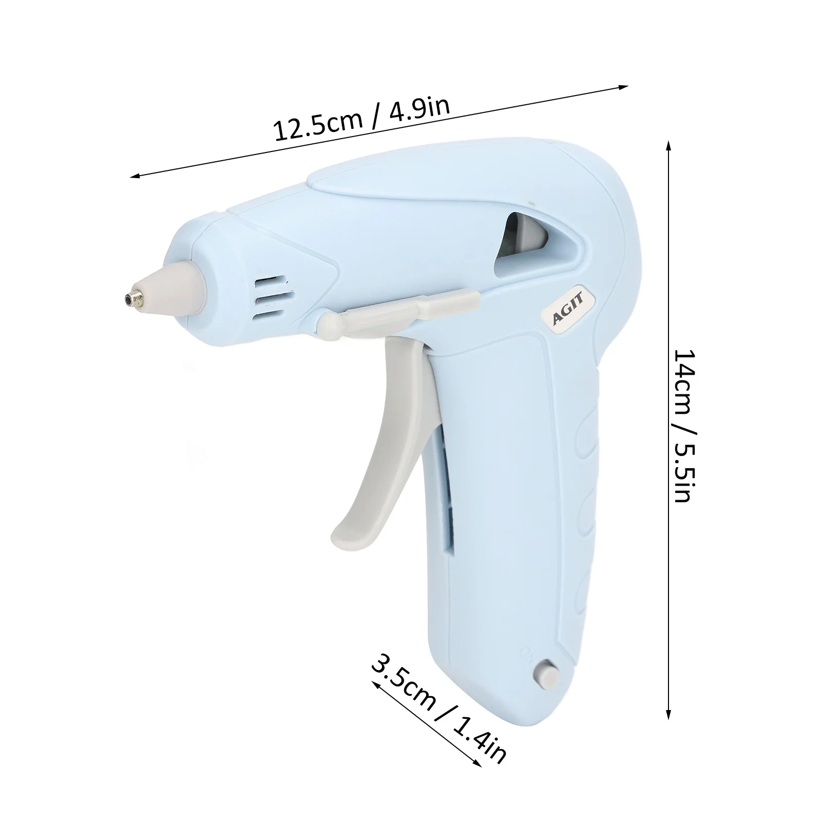 Mini Hot Glue  Electric Glue  Charging USB Plastic Material Fast Heating with Plastic Shell for Office for 7mm Glue Stick