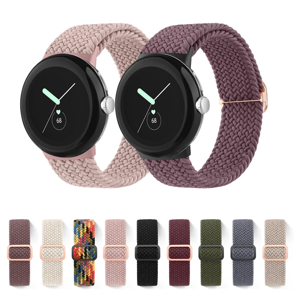 Braided Bands Solo Loop For Google Pixel Watch Strap Bracelet Adjustable Elastic Wristbands For Google Pixel Watch 2 Watchband