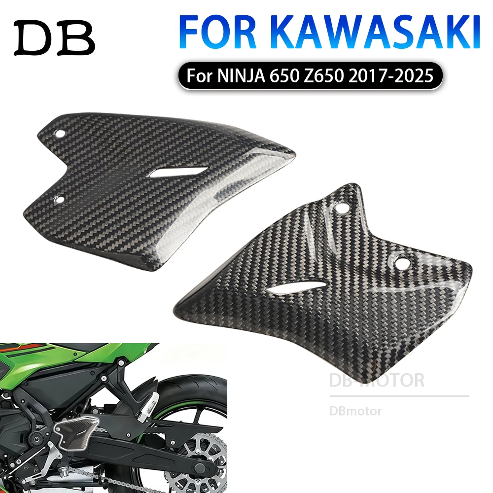 

Fit For Kawasaki Ninja 650 Z650 NINJA650 Z 650 2017 - 2024 2025 Motorcycles Accessories New Carbon Fiber Rear Pedal Wing Guard