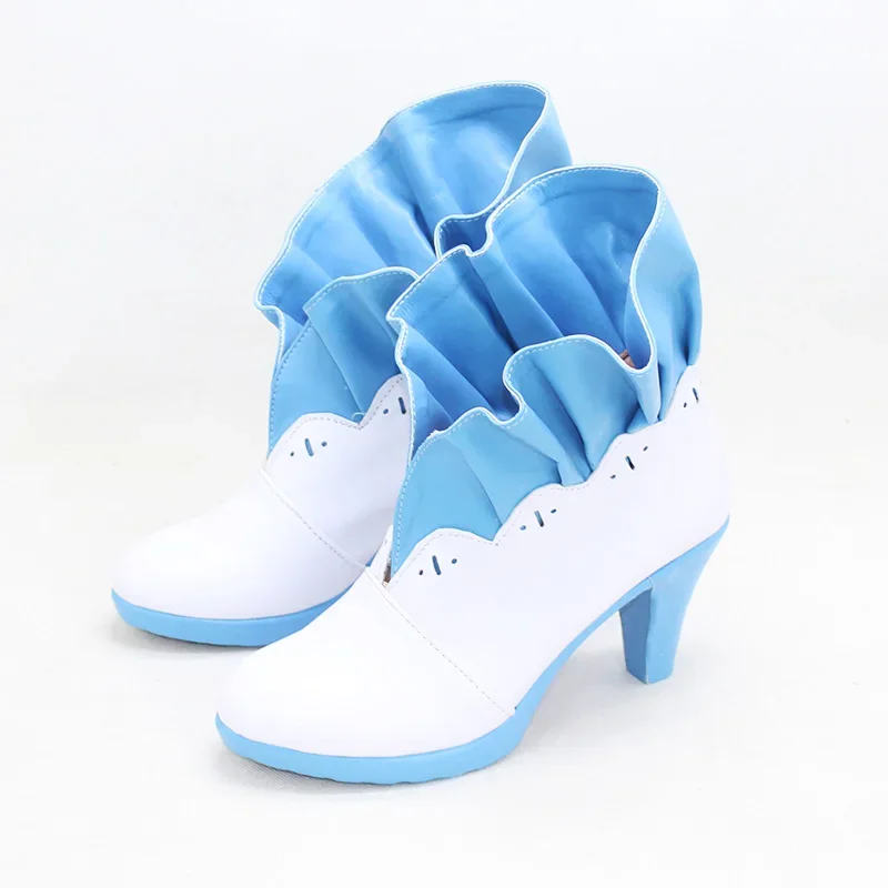 Shimamura Uzuki تأثيري أحذية بو أحذية من الجلد هالوين كرنفال الأحذية تأثيري الدعامة مخصص