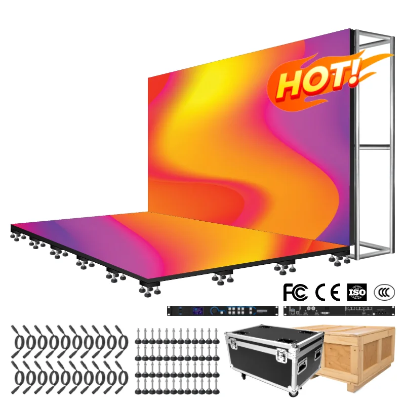 Indoor Lighting Emitting Diode Display Interactive Wedding Dance Floor