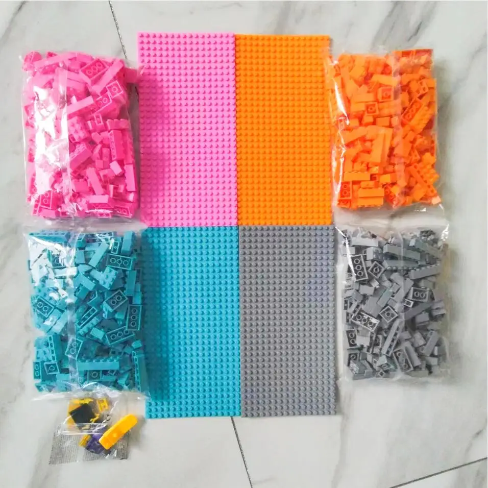 16*32 Points Compatible with LEGO Small Particles Puzzle Building Blocks Base Plate Floor Single-sided Children\'s Toys