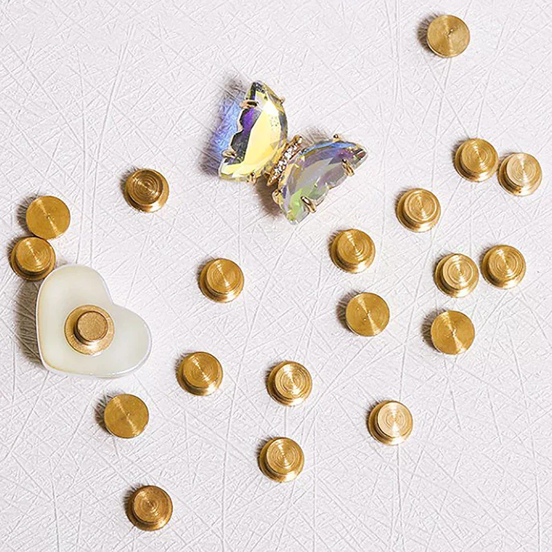 5 قطع من إكسسوارات المجوهرات الدوارة للمانيكير، محامل دوارة عالمية قابلة للدوران لتزيين الأظافر