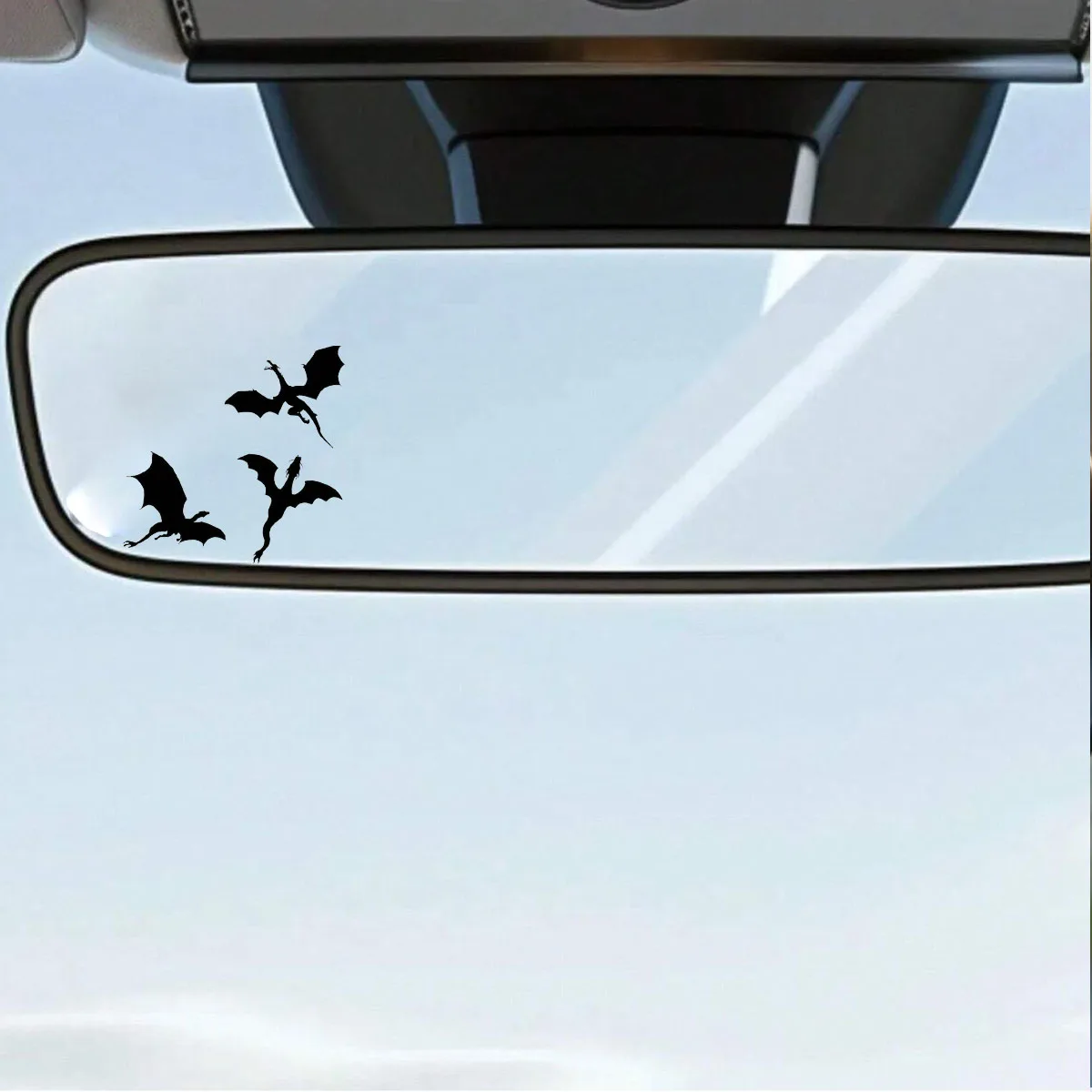 Little Dragon Car Sticker - Cartoon Theme Car, Laptop Sticker | Irregular Shape, Glossy Surface, Self-Adhesive