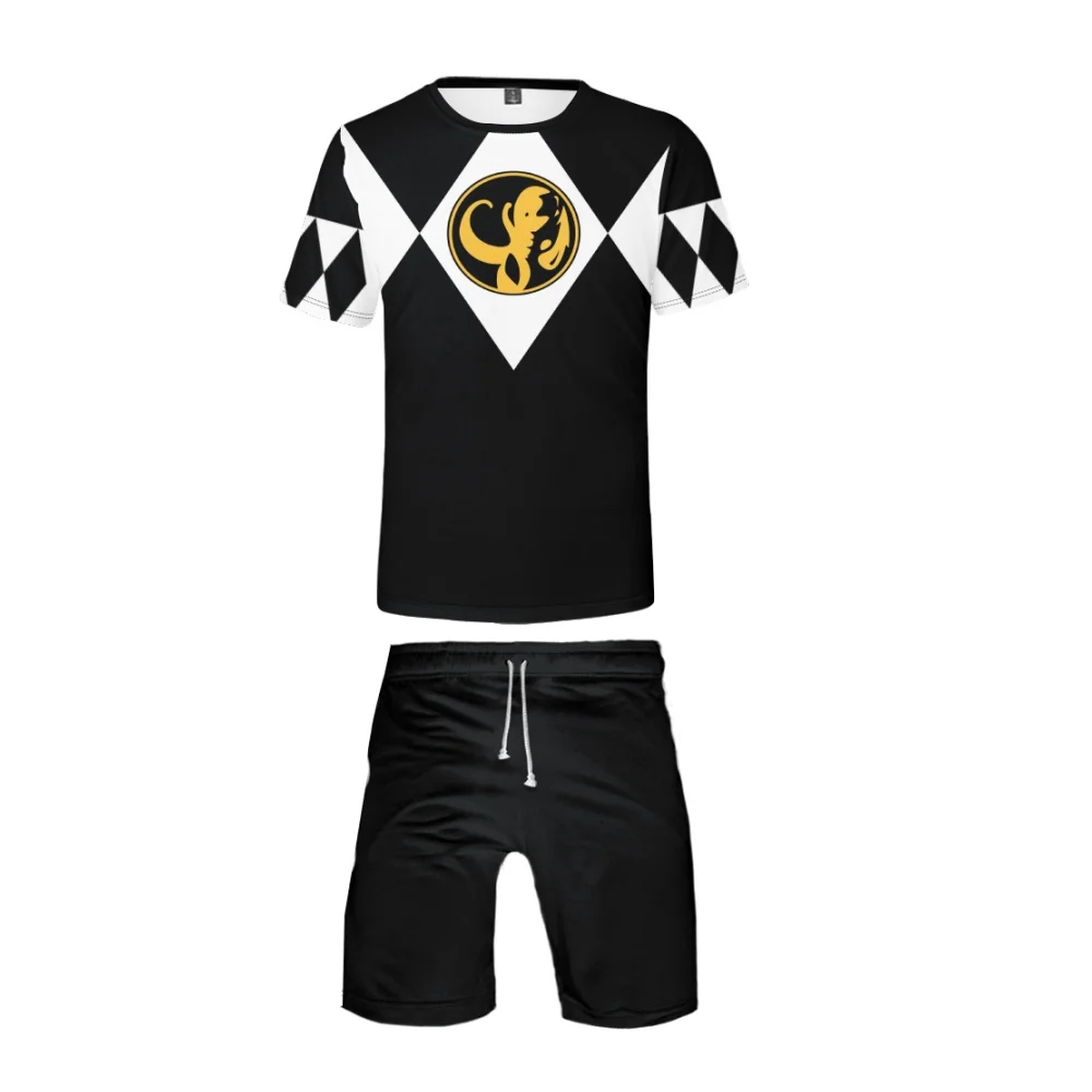 

Mighty Morphin T Shirt Mens Swimwear Swim Shorts Beach Board Shorts T Shirts Swimsuits Mens Running Tees Shorts