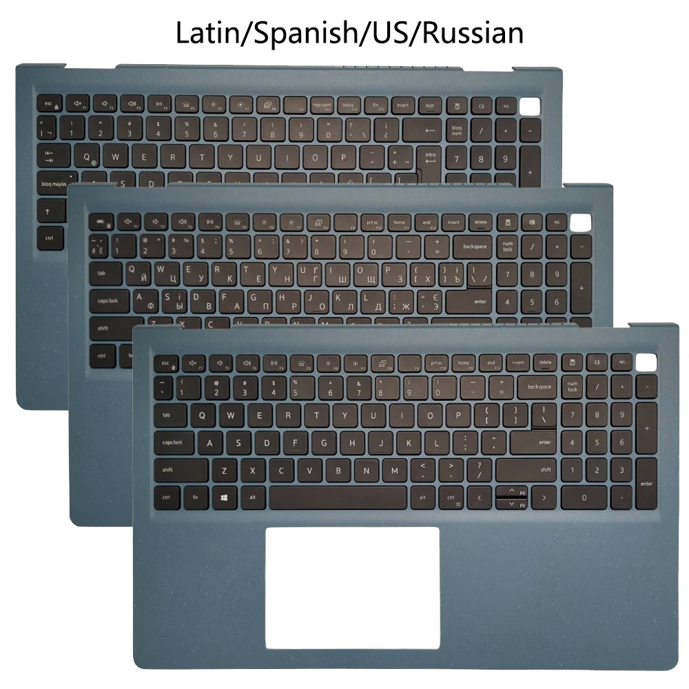 

New Backlit US/Russian/Latin/Spanish Keyboard For Dell Inspiron 15 3510 3511 3515 0CG8HX With Palmrest Upper Cover Case