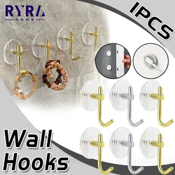 Acrylic Hook For Bathroom Self-adhesive Hooks Bath Towel Holder Wall Hanger Hooks Key Holder On The Wall Bathroom Accessories