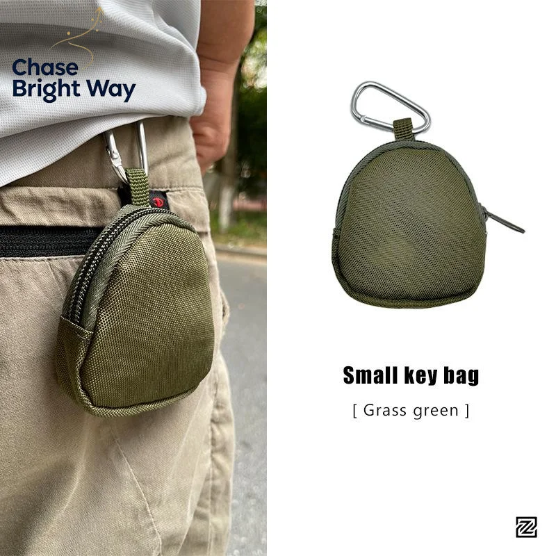 1PC Tactical EDC Pouch Key Wallet Holder Men Coin Purses Pouch Bag Keychain Zipper Pocket Outdoor Key Bag