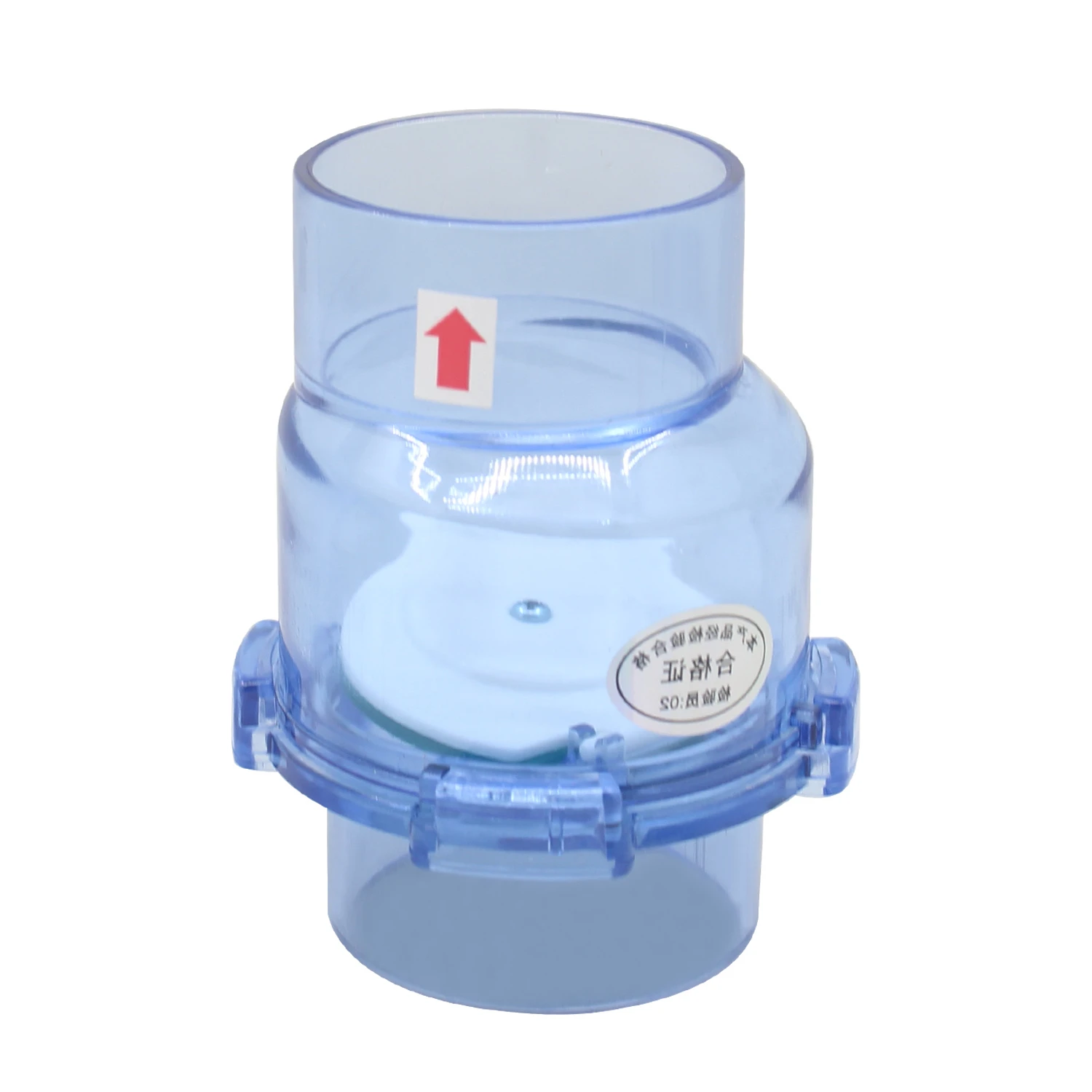 Transparent Check Valve Drainpipe Non-return Flap Valve Check Valve Combination Sets Kitchen Sewer Deodorization 50mm Flap UPVC