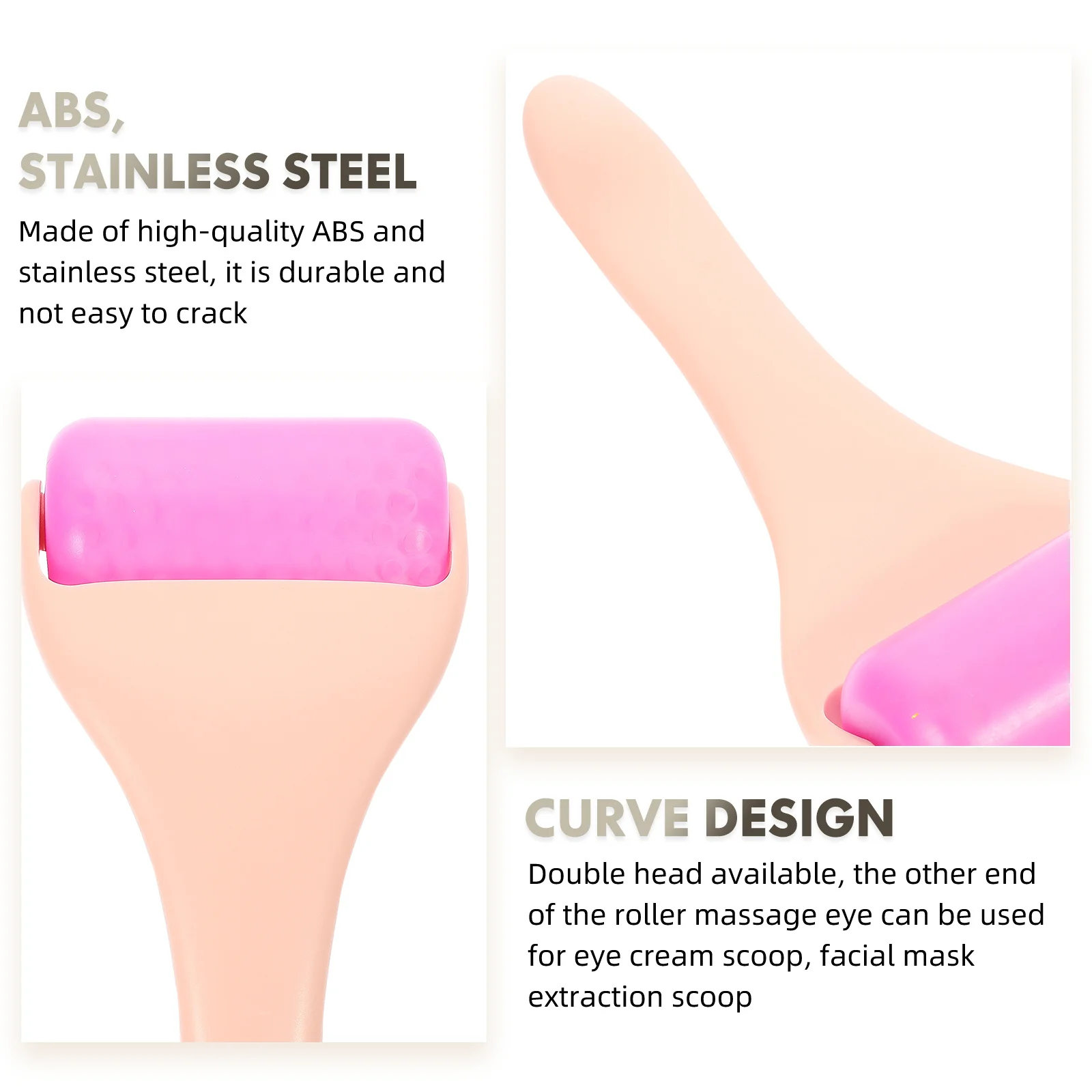 Rodillo de masaje Facial portátil para cara, herramienta de cuidado de la piel antiarrugas, herramienta de belleza para masaje de hinchazón de ojos