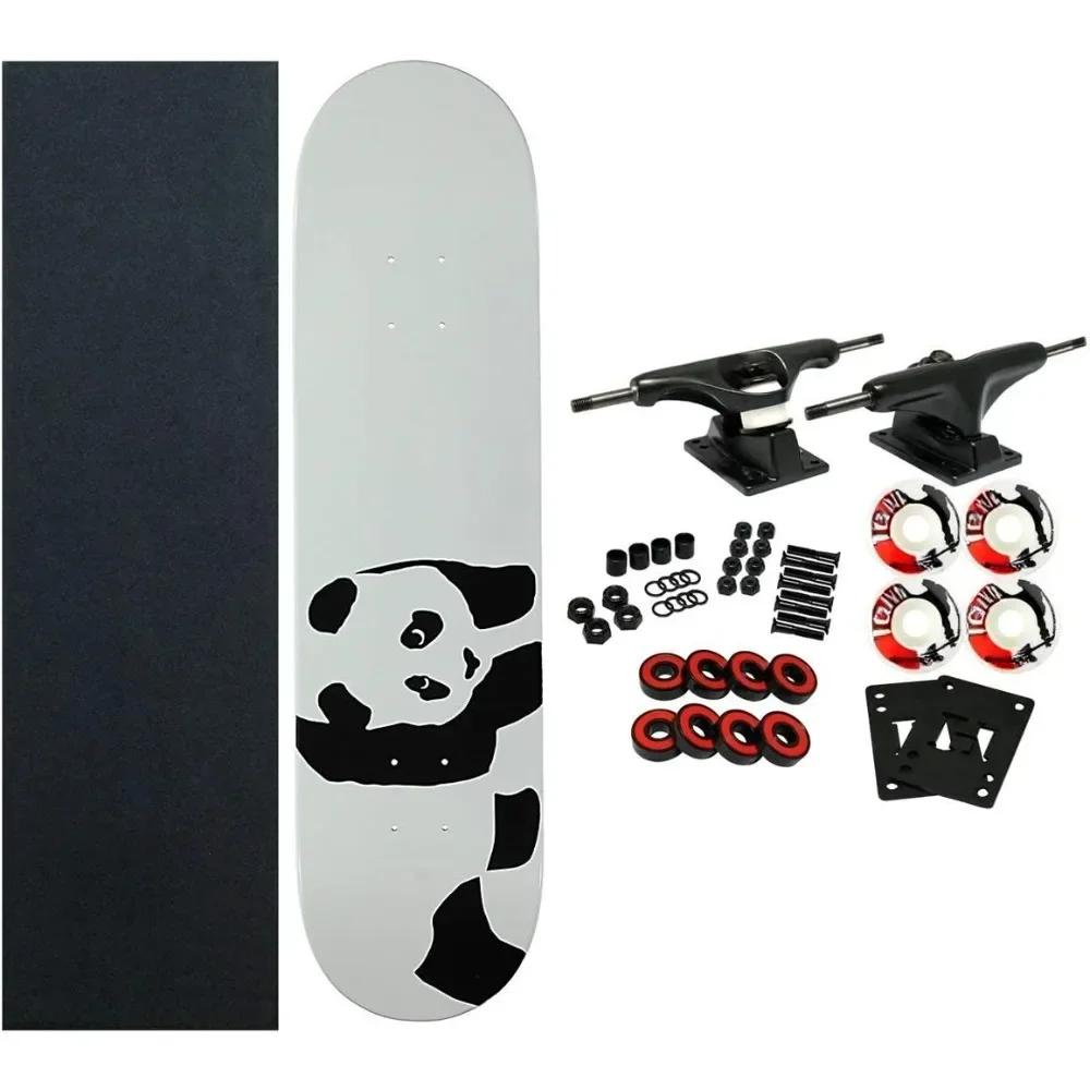 Skateboards WHITEY PANDA Complete SKATEBOARD New! Item Weight 1 lb Material: Aluminum Maple Load Capacity 250 lbs Skate Board