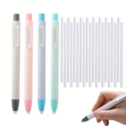 Pen Shape Press Type Pencil Eraser Replaceable Core Sketching Painting Writing Erase Supplies Japanese Stationery