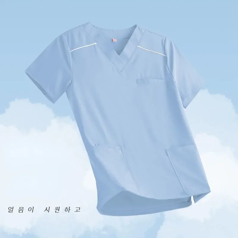 New Quick-Dry Sport Medical Scrub Set Anesthesiologist Nurse Uniforms Stretch - Top and Pant Doctor Outfit Scrubs Uniform