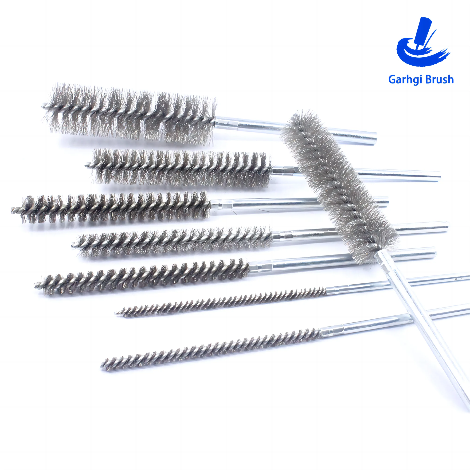 Stainless Steel Power Wire Pipeline Brushes Automatic Hand Use Bore Hole Cleaning Rust Removal Welds Slags Deburring Drill Tools