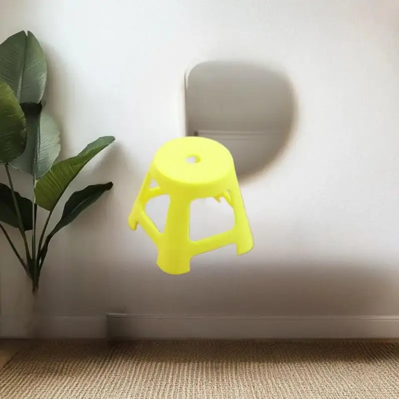 5개 세트 미니 플라스틱 의자 소형 의자 모델 1/12 인형집 가구 세트 인형집 장식 역할 놀이 장난감 어린이용