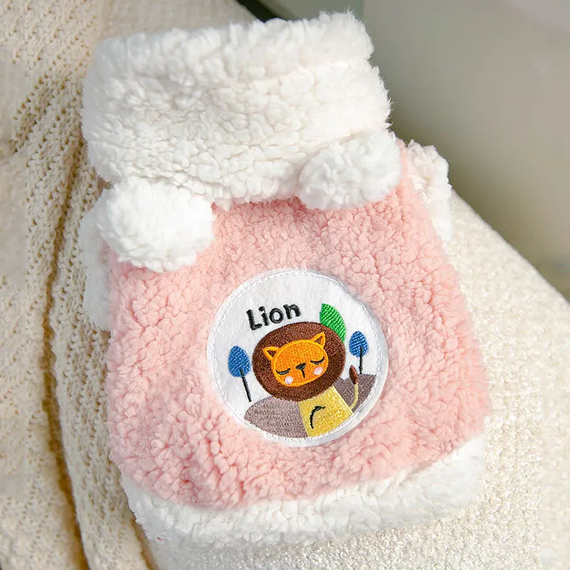 

Lion Pattern Dog Cotton Coat Small and Medium Dog Warm Winter Teddy Thickened Cotton Coat Pet Clothes Wholesale XS-XL