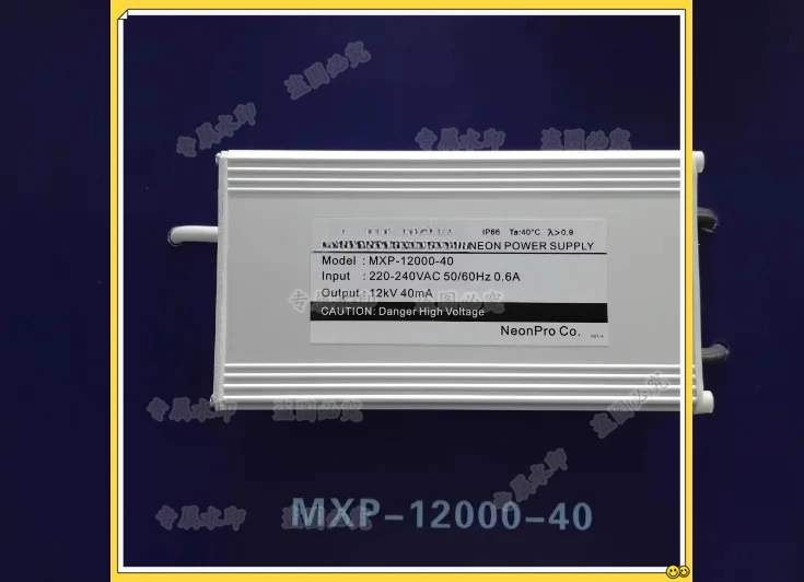 

Электронный трансформатор для неоновых ламп высокой яркости, 12 кВ/15 кВ, высокочастотный, высоковольтный источник питания, балластная нагрузка 40 мА