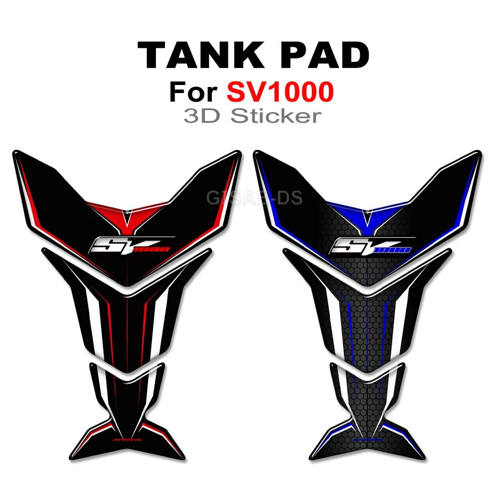 

For Suzuki SV1000 SV 1000 S Motorcycle Tank Pad Fuel Protector Stickers Decal Knee 3D Epoxy Resin Sticker