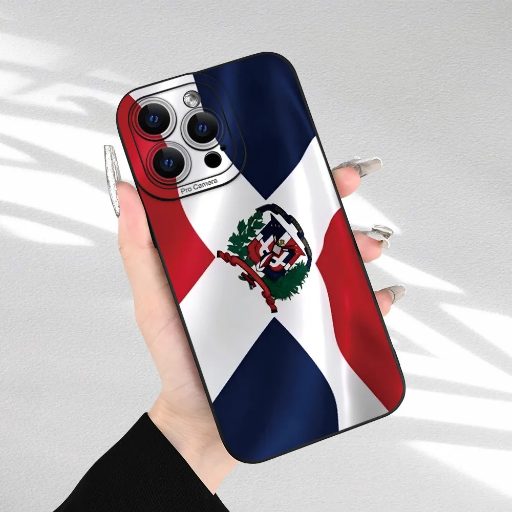 Dominican Republic flag pattern  case. Compatible with iPhone 17/16/15/14/13/12/11/x full range, device case, stylish look