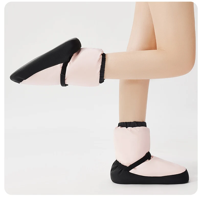 Ballett-Wärmestiefel, Damen-Tanzschuhe mit weicher Sohle, Kinder-Profi-Tanzschuhe mit verdickter Sohle für den Winter – Detail 6
