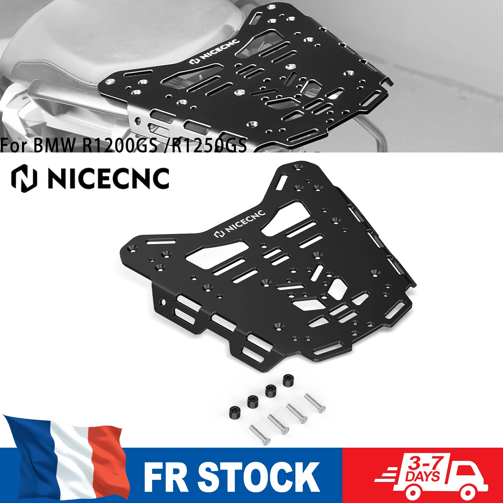 (EU-Lager) NICECNC Motorrad-Gepäckträger-Kit für BMW R1250GS 2019-2023, passend für BMW R1200GS 2012-2018, R 1250GS 2023 2022 2021
