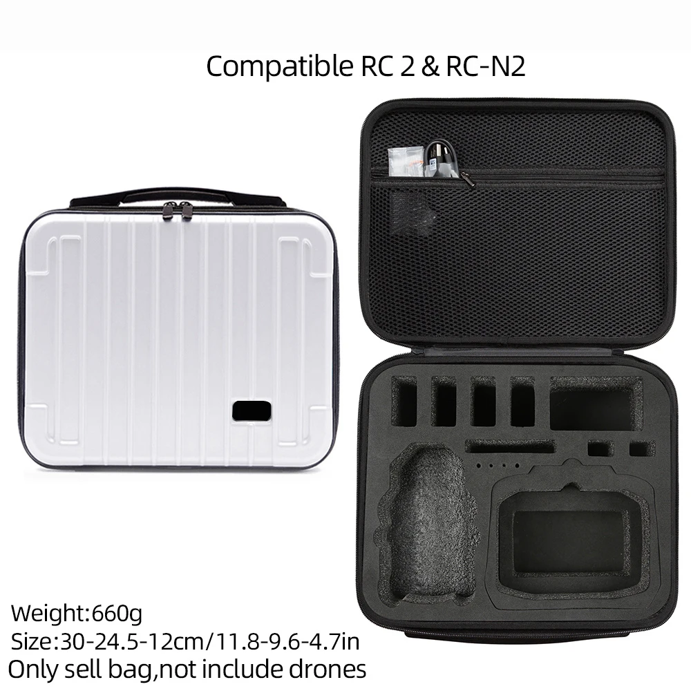 Storage Bag For DJI Mini 4 Pro Body RC-2/N2 Remote Waterproof Hard Carrying Case Bag Scratch-Resistant Handbag Drone Accessories