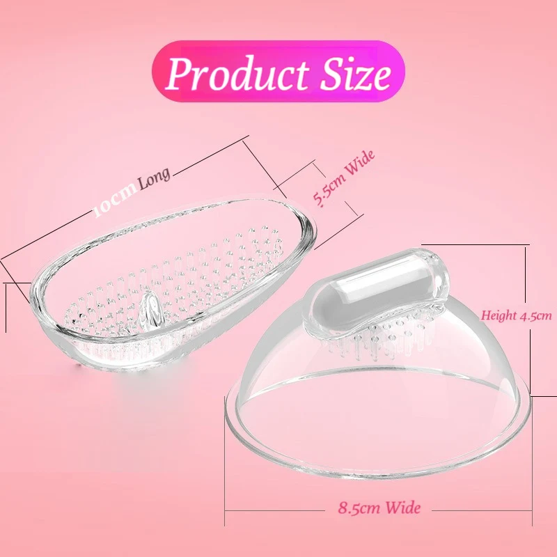 Nipple Vibrator for Women 10 Frequency Vibration Nipple Clamps Sucking Stimulator Massager Sex Toys for Adult Couples Pleasure