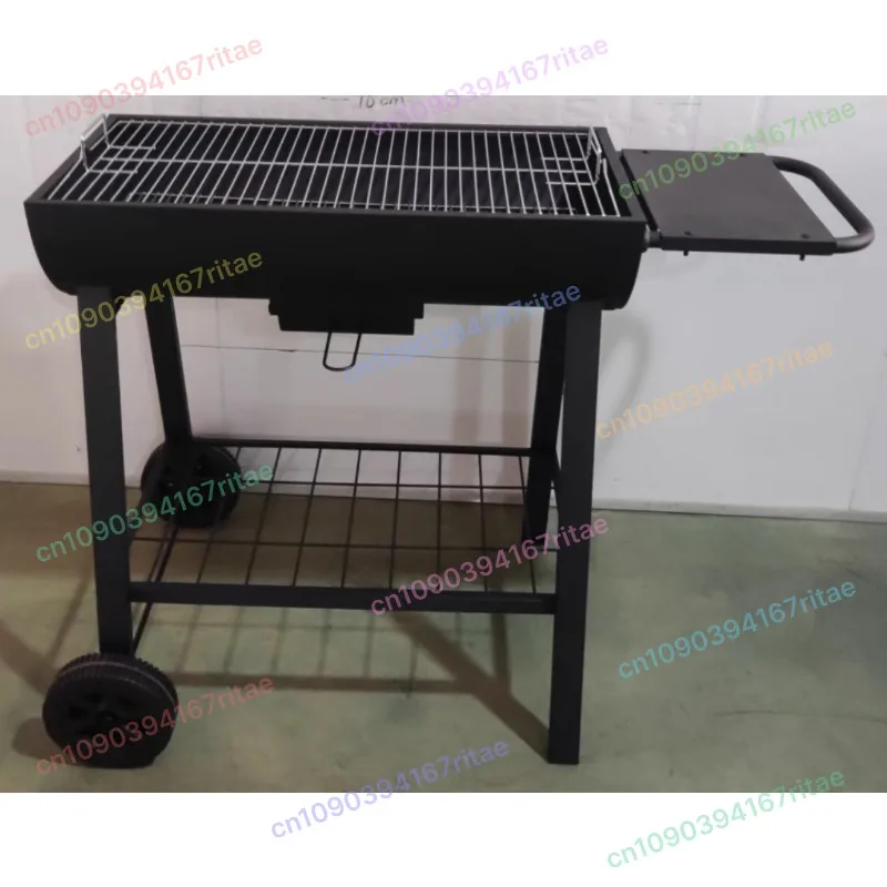 Parrilla de carbón grande de sobremesa de doble cara, barbacoa ahumadora para acampar al aire libre, Patio, Picnic, estilo americano resistente