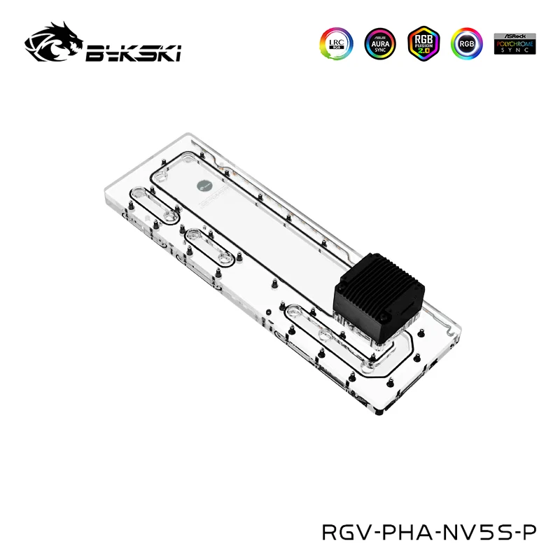 

Пластинчатый резервуар Bykski Distro для корпуса компьютера Phanteks NV5S, поддержка резервуара для воды Sync MB, RGV-PHA-NV5S-P