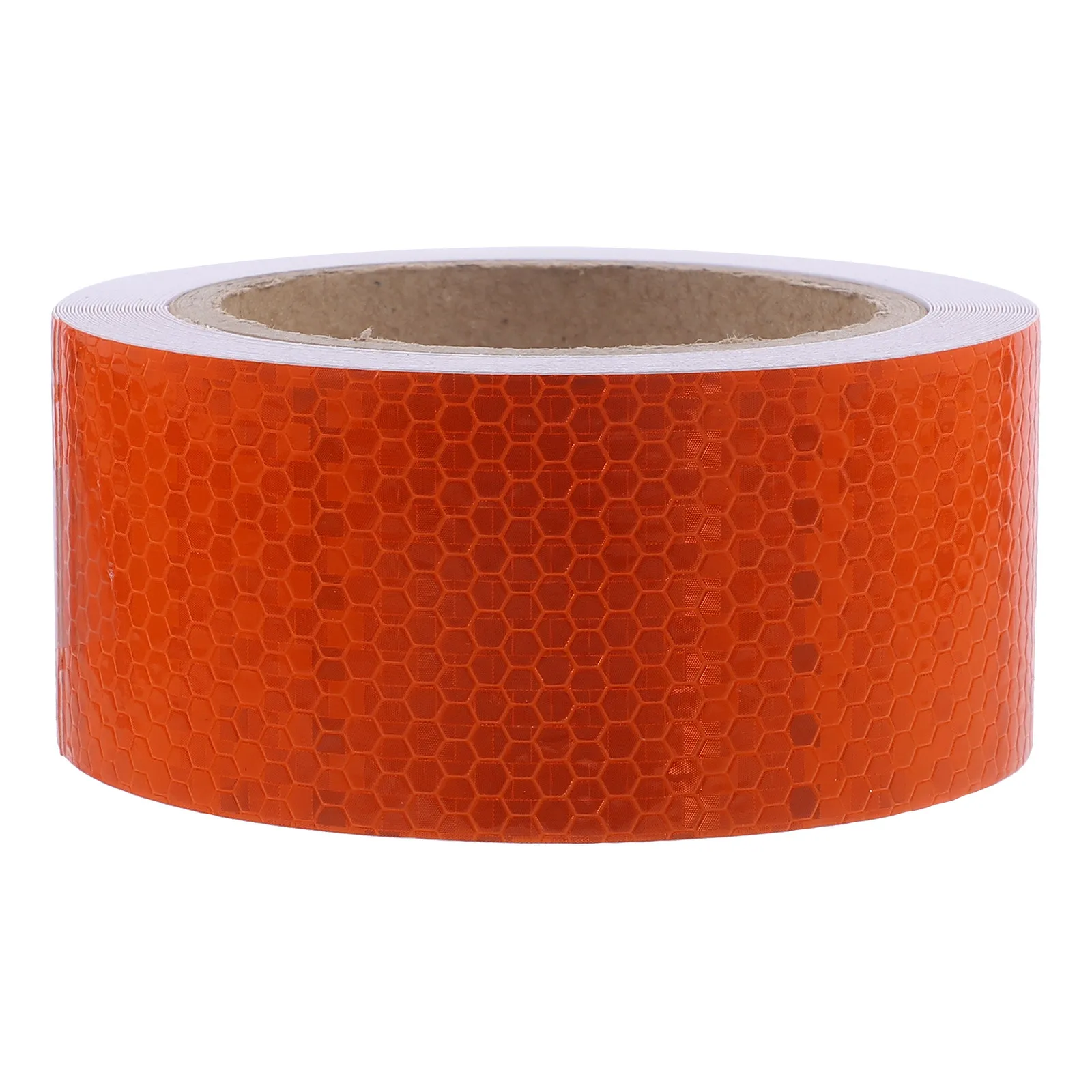 

1 Roll Orange Reflective Tape Safety Warning Sticker Outdoor PVC Adhesive Night Visibility for Vehicles Floors Machinery Steps