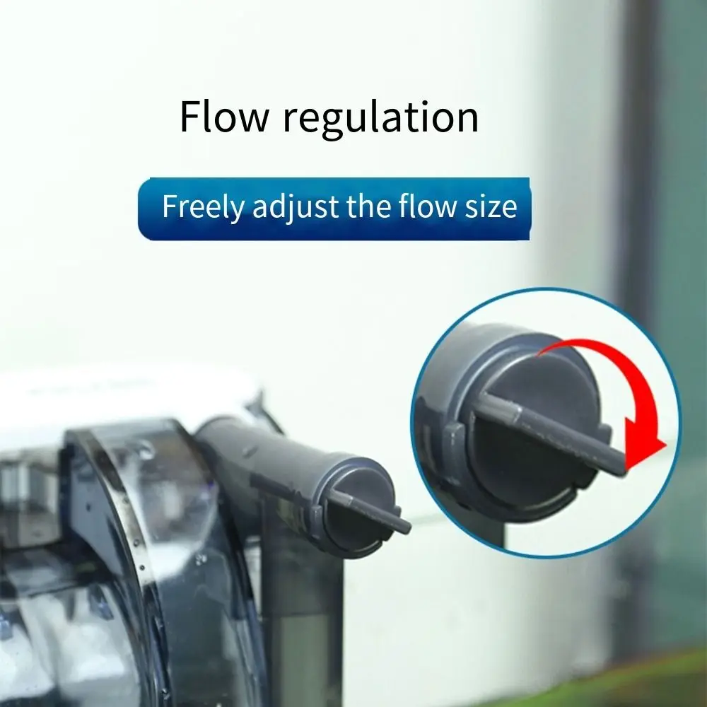 

Adjustable Flow Slim Aquarium Filter Waterfall Type Stay Clean Technology Quiet Fish Tank HOB Filters Silence Power Saving