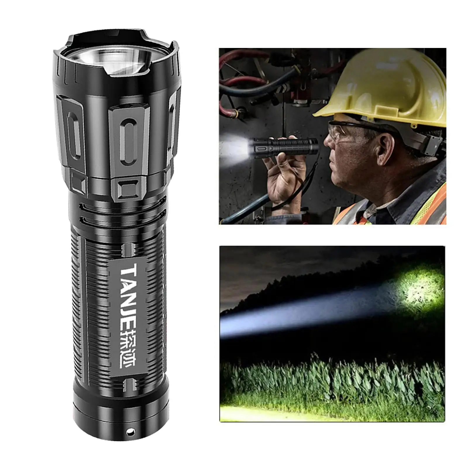 Mini torcia portatile impermeabile Bright USB ricaricabile per le emergenze