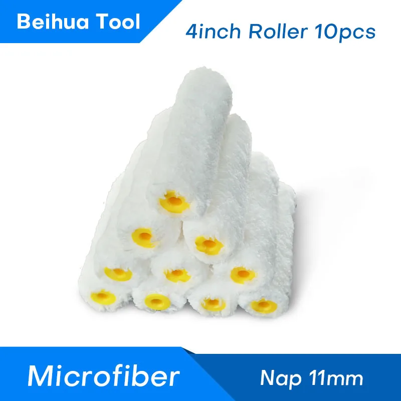 

10pcs/set 4inch roller cover microfiber