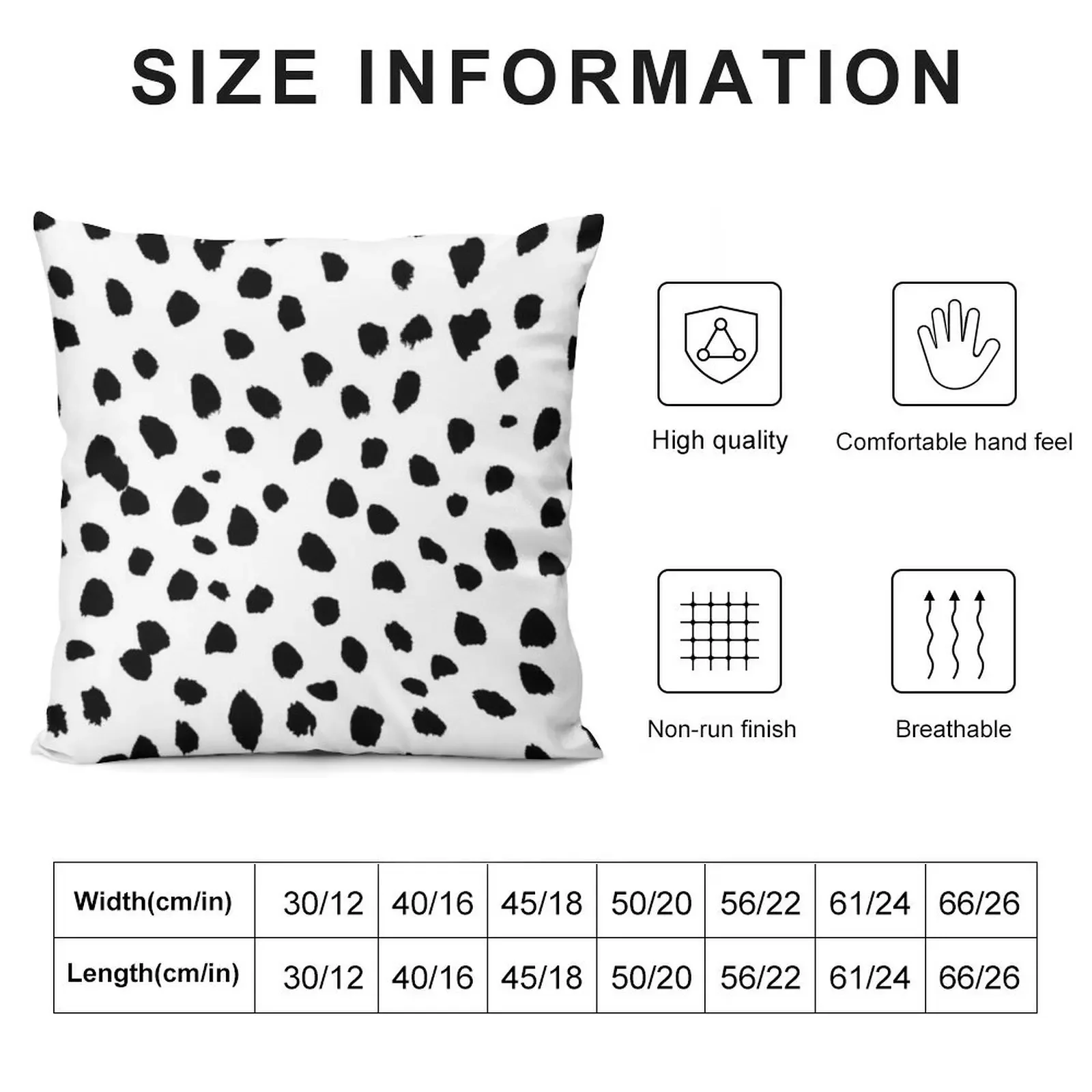 dalmatian print Throw Pillow Pillow Decor Decorative Sofa Cushions pillow